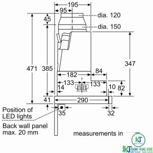 thong so lap dat 4 dfs097j50b 2000x2000 MÁY HÚT MÙI BOSCH DFS097J50B SERIE 8 NGANG 90 CM