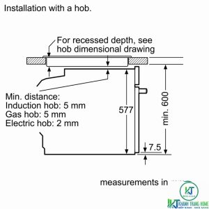thong so lap dat 4 hbg655hs1a 2000x2000 Lò nướng Bosch HBG655HS1A