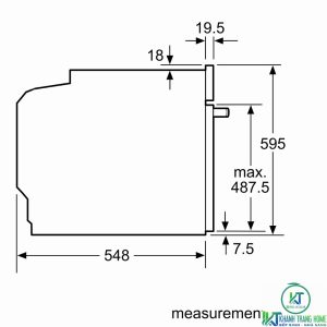 thong so lo nuong bosch hbg655bs1 LÒ NƯỚNG ÂM TỦ BOSCH HBG655BS1 SERIE 8 71L ECOCLEAN