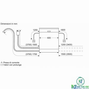 thong so lap dat 2 2000x2000 MÁY RỬA BÁT BOSCH ÂM TỦ SMV6ZCX02E SERIE 6 SẤY ZEOLITH