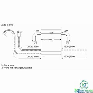 thong so lap dat 2 smu6zcs00e 2000x2000 MÁY RỬA BÁT BÁN ÂM BOSCH SMU6ZCS00E ZEOLITH SERIE 6 14 BỘ
