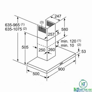 thumnail 2000x2000 dwb97dm50b 06 MÁY HÚT MÙI GẮN TƯỜNG BOSCH DWB97DM50B SERIE 4 NGANG 90CM