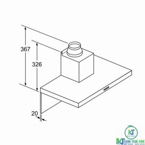 thumnail 2000x2000 dwb97dm50b 09 MÁY HÚT MÙI GẮN TƯỜNG BOSCH DWB97DM50B SERIE 4 NGANG 90CM