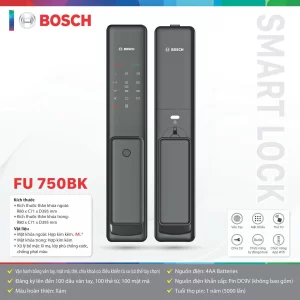 Khóa cửa vân tay BOSCH FU 750BK