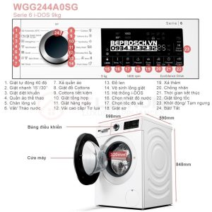z4095997686103 c3995b6008622980c7d08c7e2c2dcc79 Máy Giặt Bosch WGG244A0SG Khối Lượng Giặt 9kg. Công nghê I-DOS Thông Minh