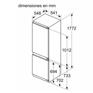 Tủ Lạnh Đơn 2 Cánh Lắp Âm Bosch KIN86ADD0